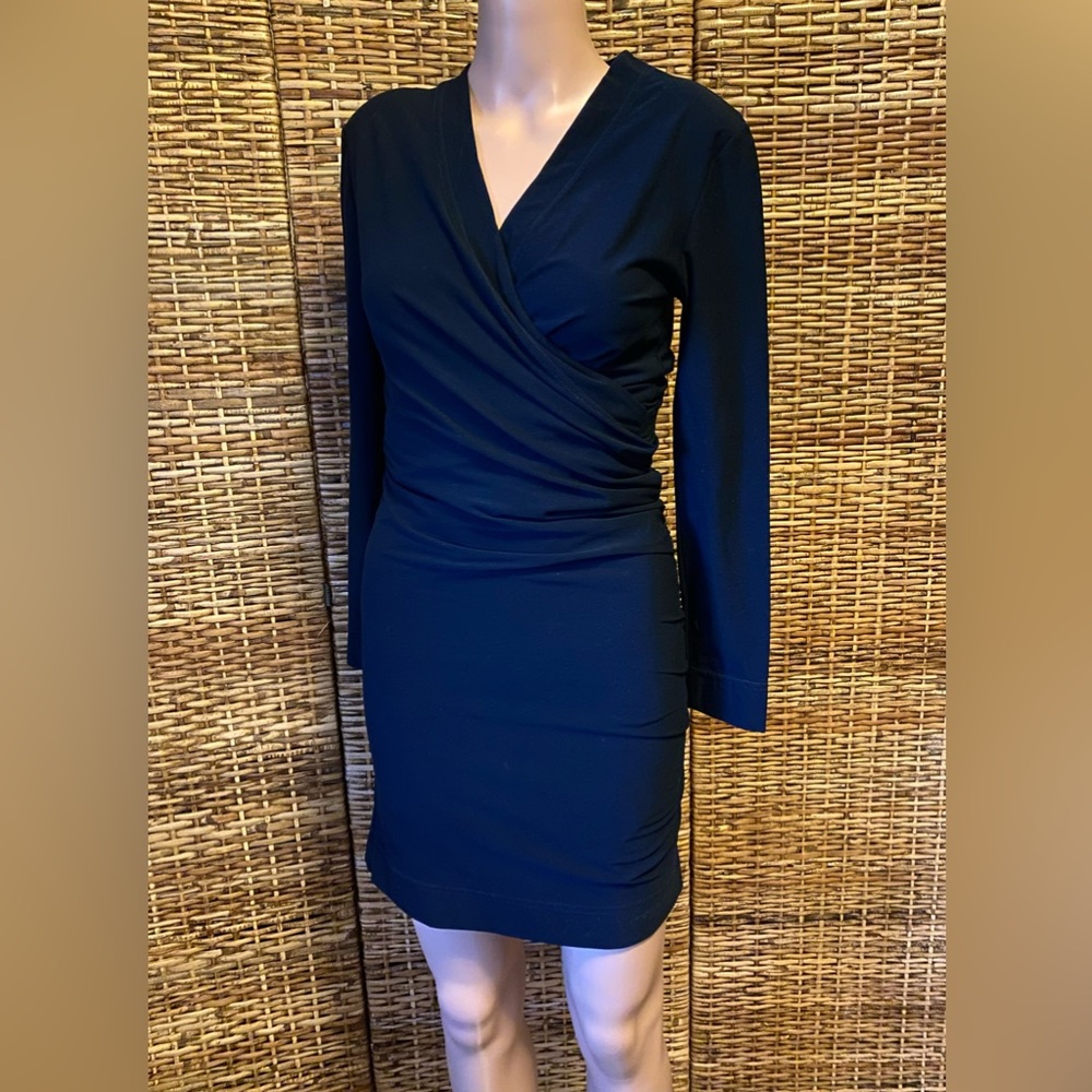 CRISCA Long Sleeve Dress Black